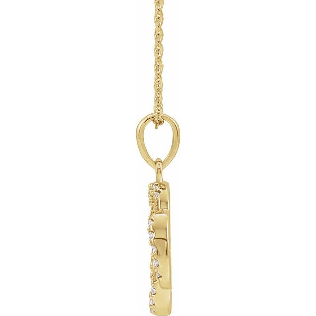 1/8 CTW Diamond Five-Fold Celtic Pendant