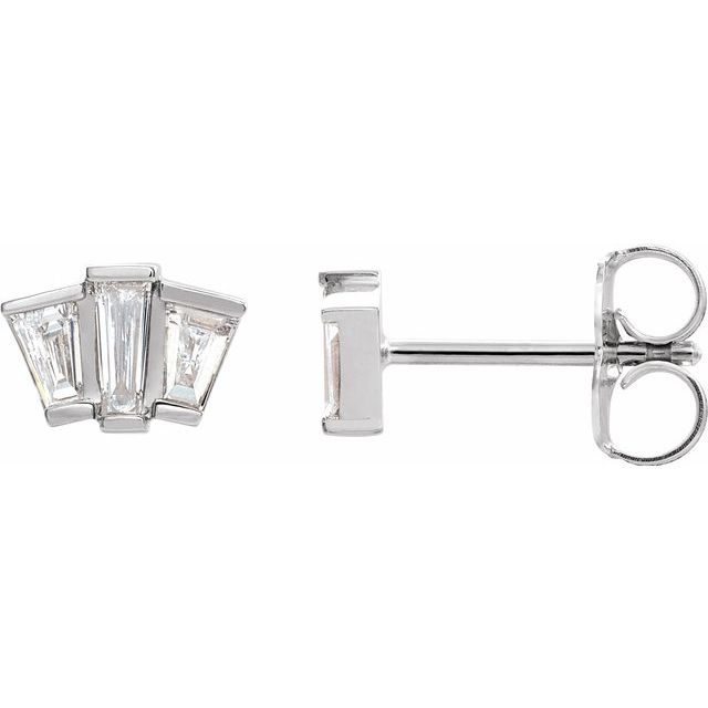 1/3 CTW Diamond Geometric Cluster Earrings