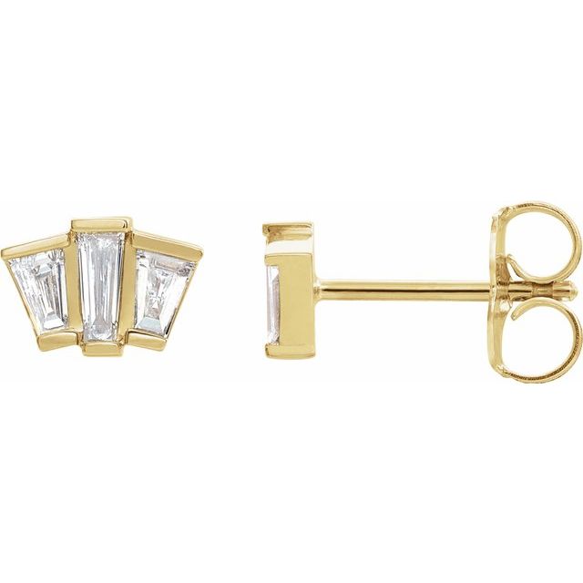 1/3 CTW Diamond Geometric Cluster Earrings