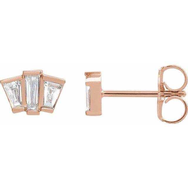 1/3 CTW Diamond Geometric Cluster Earrings