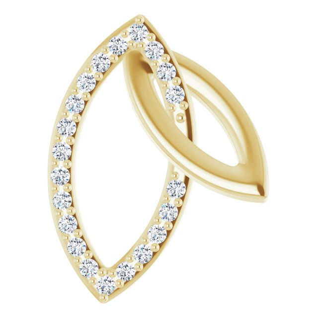 .05 CTW Diamond Double Leaf 18" Necklace