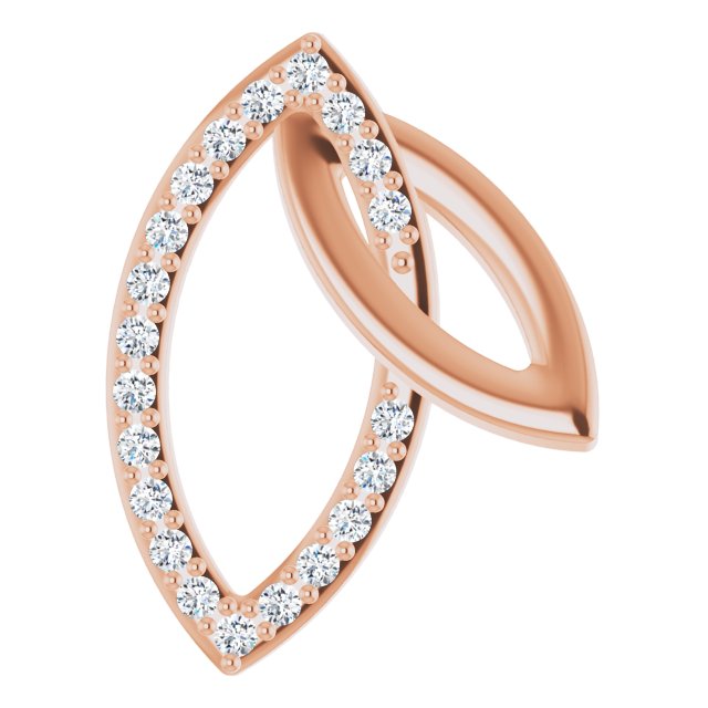 .05 CTW Diamond Double Leaf 18" Necklace