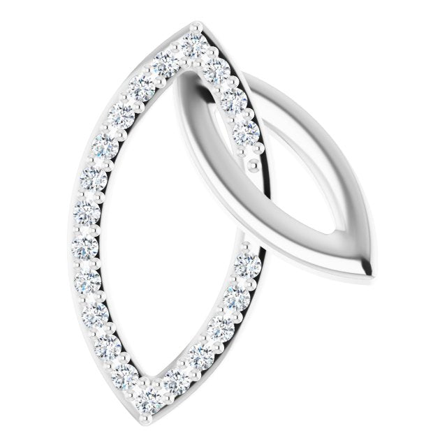 .05 CTW Diamond Double Leaf 18" Necklace