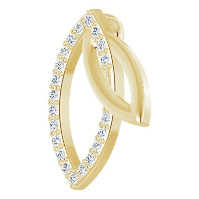 .05 CTW Diamond Double Leaf 18" Necklace