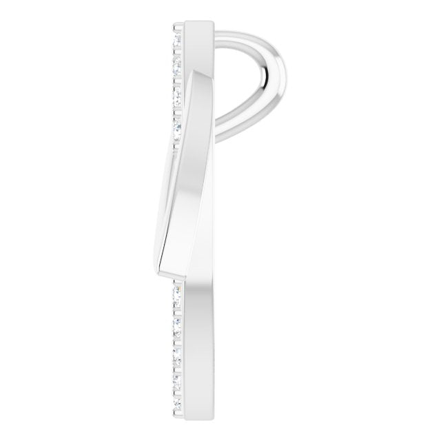 .05 CTW Diamond Double Leaf 18" Necklace