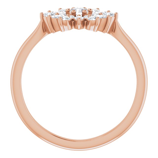14K Gold 1/2 CTW Diamond Vintage-Inspired Ring