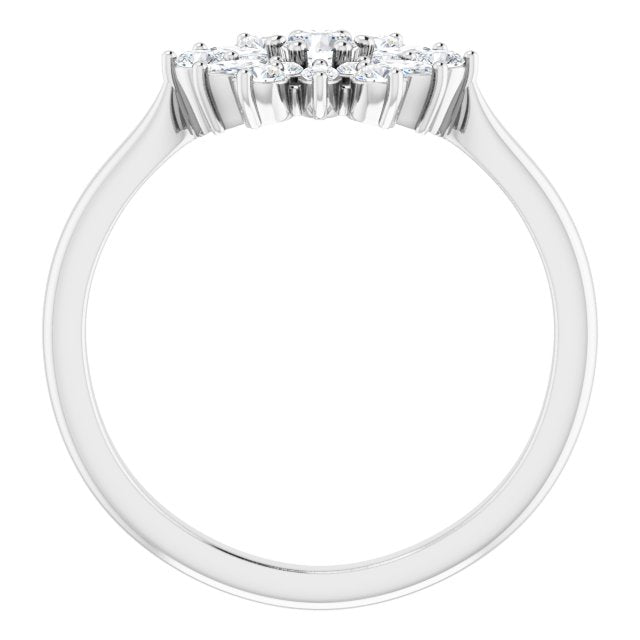 14K Gold 1/2 CTW Diamond Vintage-Inspired Ring