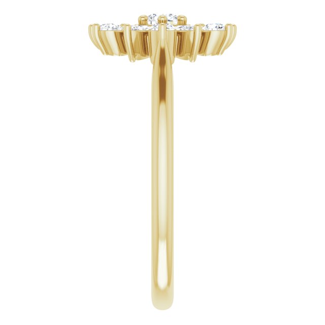 14K Gold 1/2 CTW Diamond Vintage-Inspired Ring