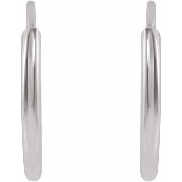 14K Solid Gold Flexible Endless Hoop Earrings
