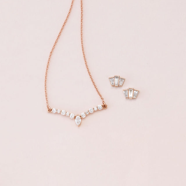1/3 CTW Diamond Geometric Cluster Earrings
