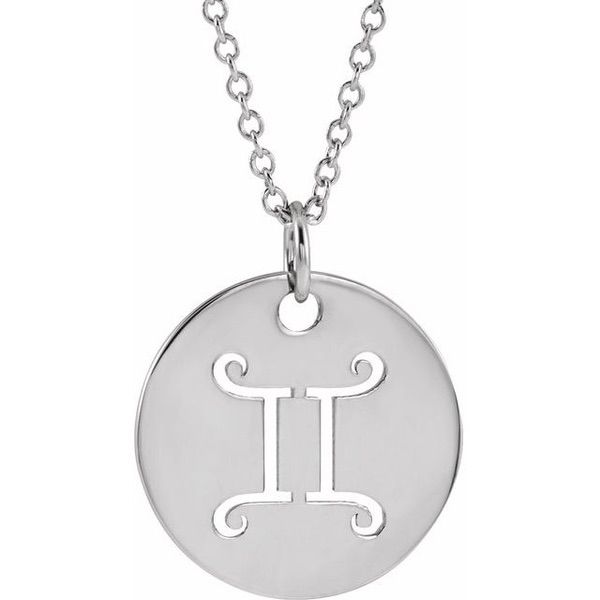 Zodiac Disc Necklace 16-18"