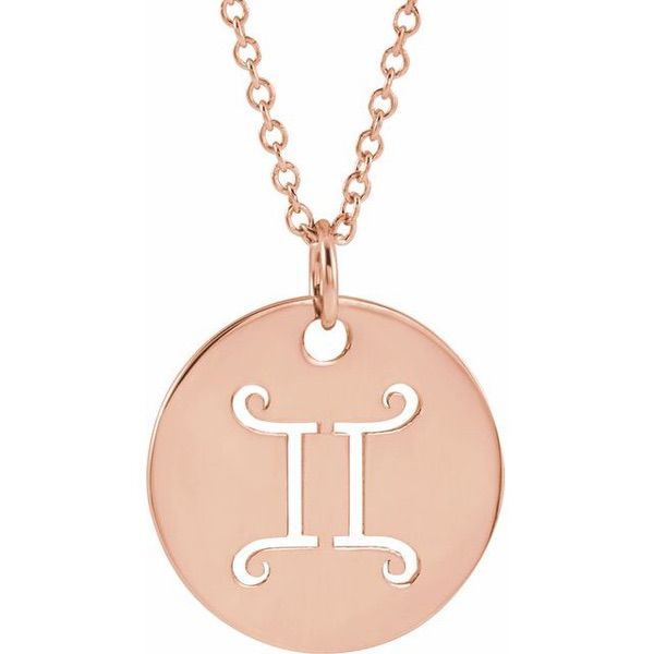 Zodiac Disc Necklace 16-18"