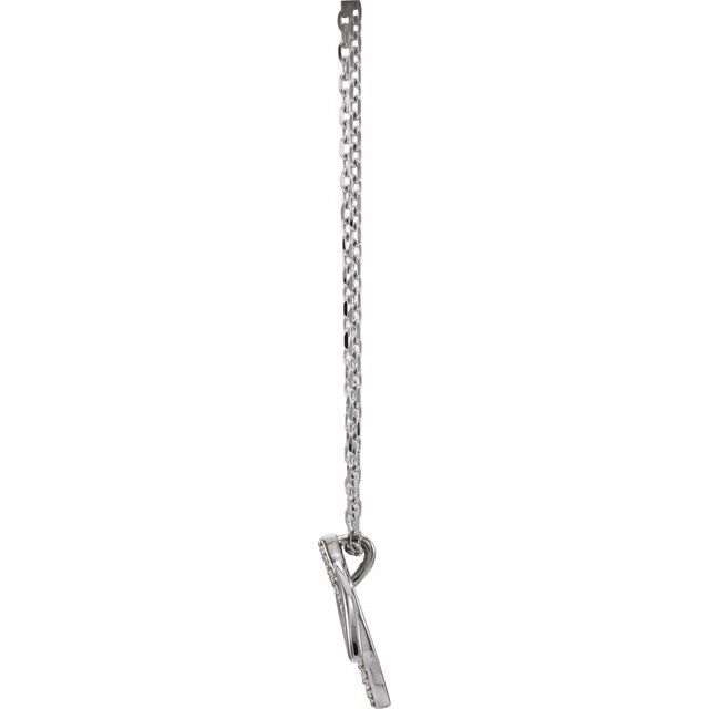 .05 CTW Diamond Double Leaf 18" Necklace