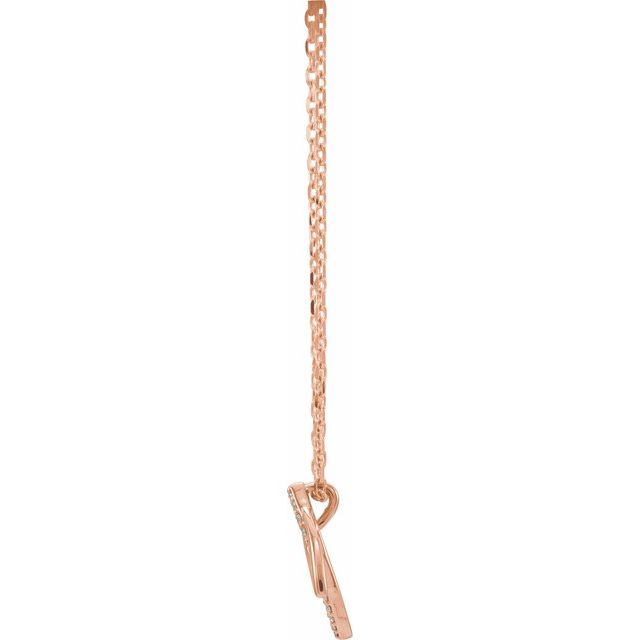 .05 CTW Diamond Double Leaf 18" Necklace
