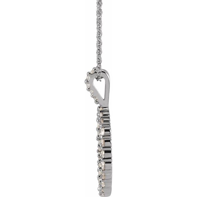 3/4 CTW Diamond Scattered Circle 16-18" Necklace
