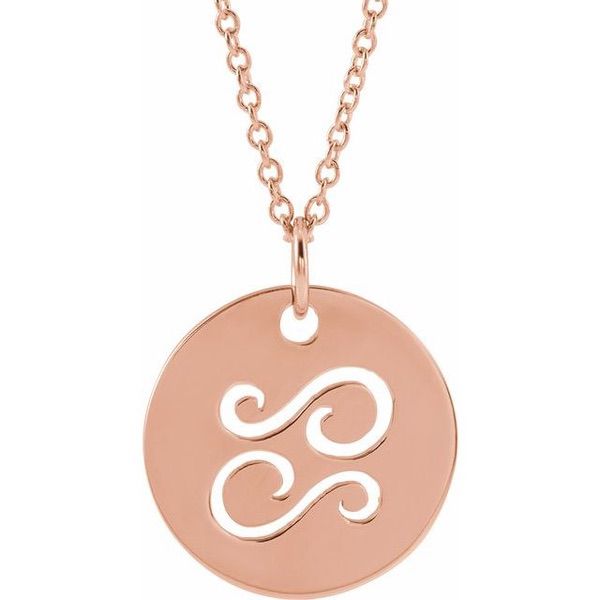 Zodiac Disc Necklace 16-18"