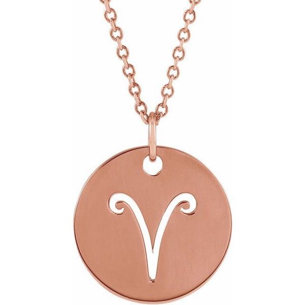 Zodiac Disc Necklace 16-18"