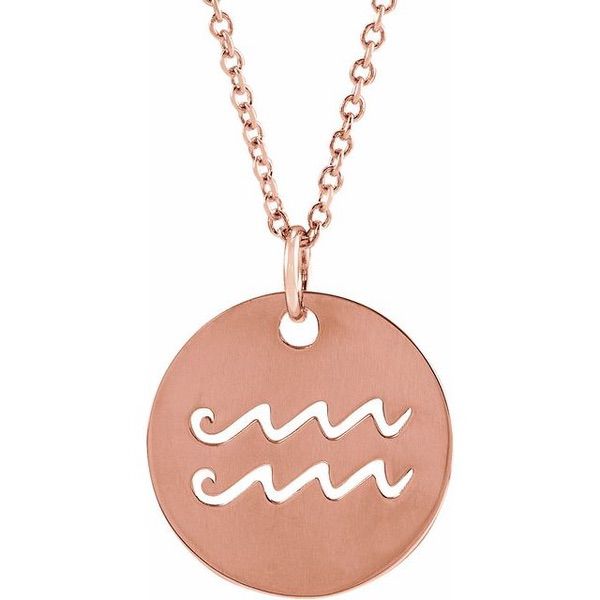 Zodiac Disc Necklace 16-18"
