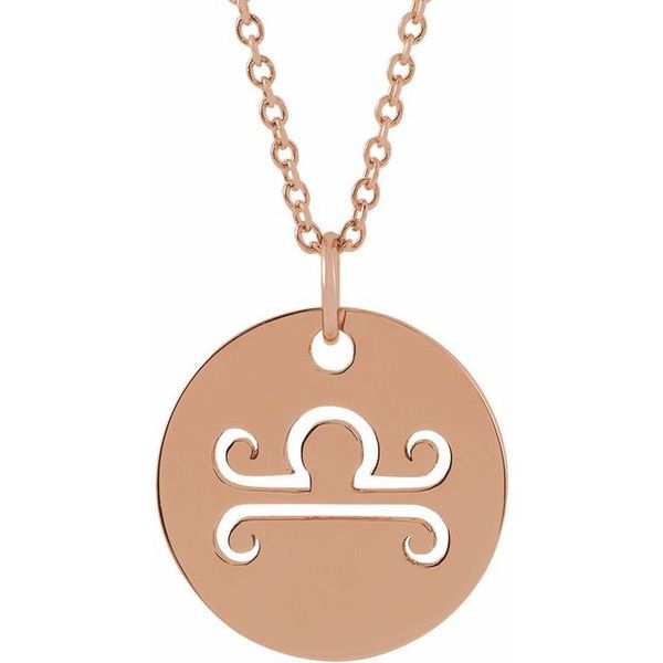 Zodiac Disc Necklace 16-18"