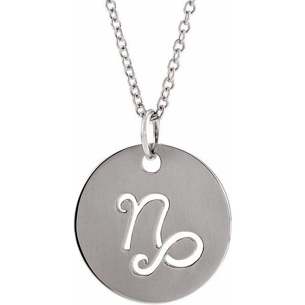 Zodiac Disc Necklace 16-18"