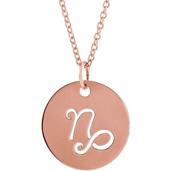 Zodiac Disc Necklace 16-18"