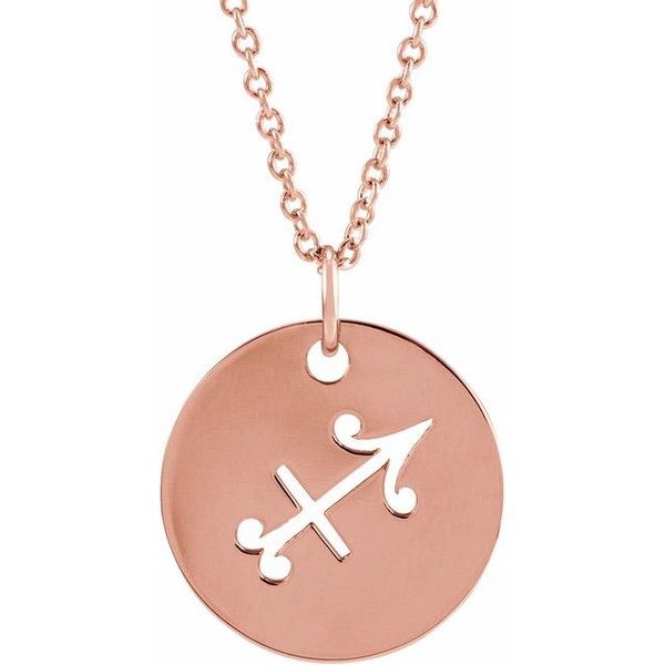 Zodiac Disc Necklace 16-18"