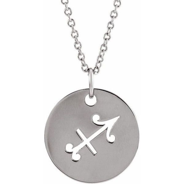 Zodiac Disc Necklace 16-18"