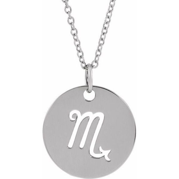 Zodiac Disc Necklace 16-18"