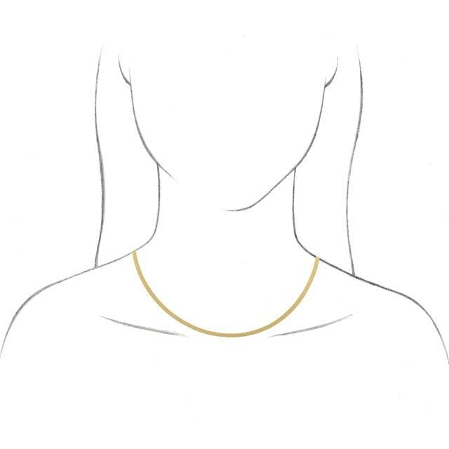 14K Yellow Gold 3.8 mm Flexible Herringbone Chain Bracelet