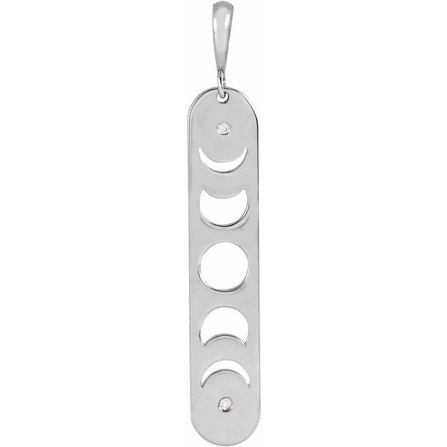 Diamond Moon Phase Bar Necklace