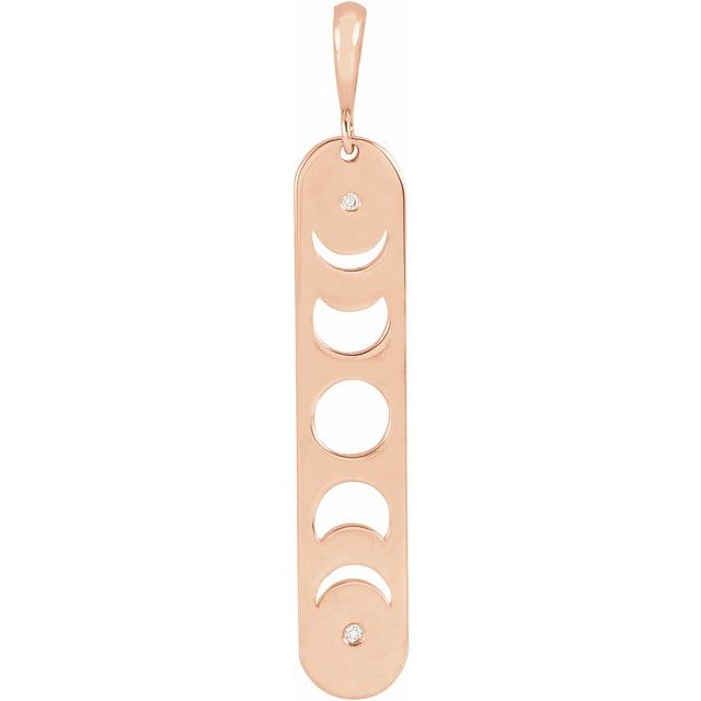 Diamond Moon Phase Bar Necklace