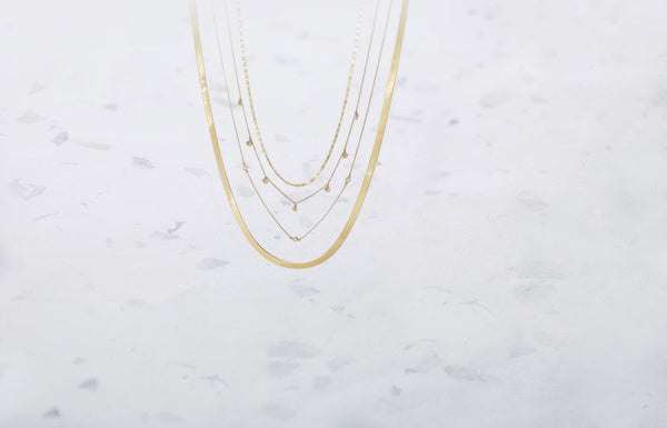14K Yellow Gold 2.7 mm Mirror Link Chain Necklace