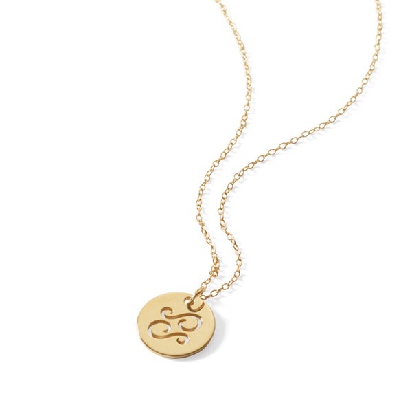 Zodiac Disc Necklace 16-18"