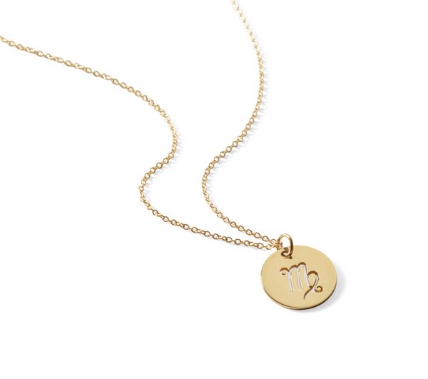 Zodiac Disc Necklace 16-18"