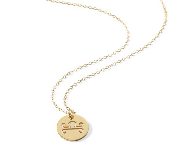 Zodiac Disc Necklace 16-18"
