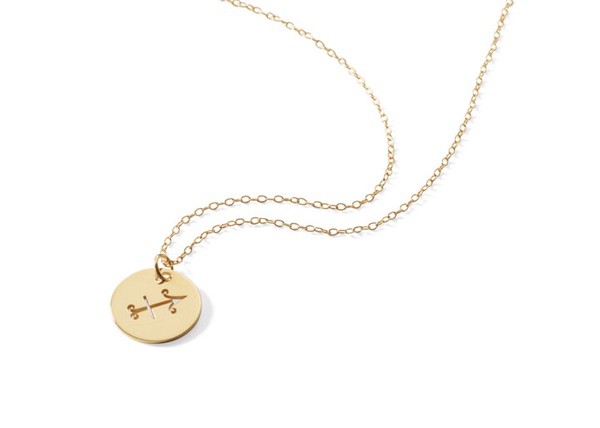 Zodiac Disc Necklace 16-18"