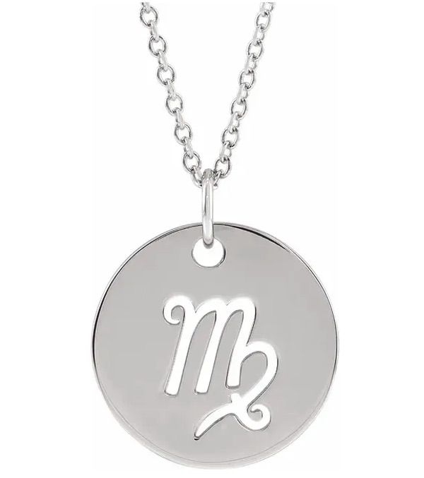 Zodiac Disc Necklace 16-18"