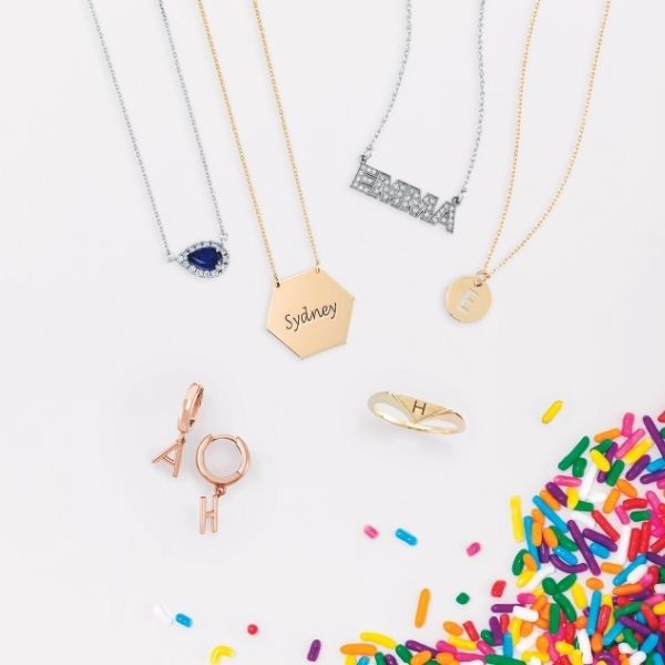 Initial Disc Name Necklace 16"-18"
