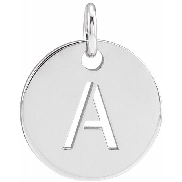 Initial Disc Name Necklace 16"-18"