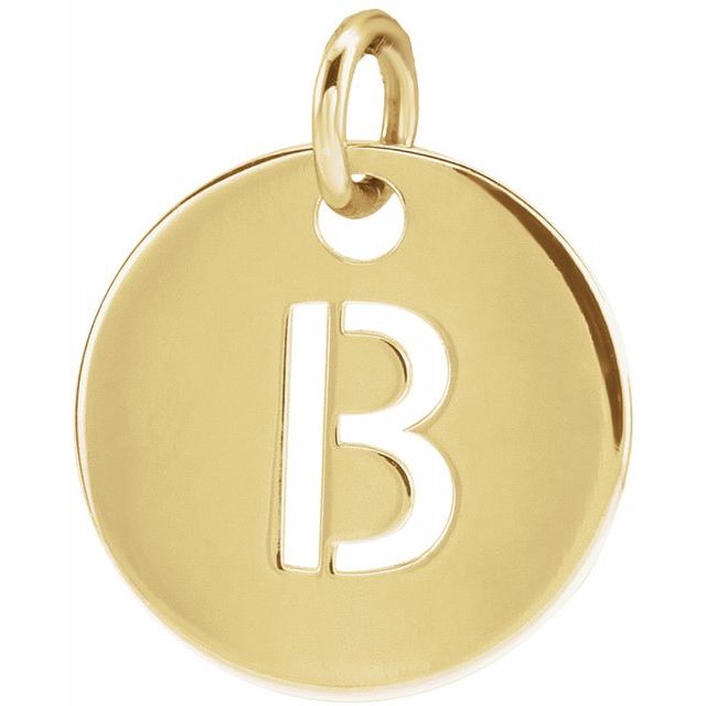 Initial Disc Name Necklace 16"-18"