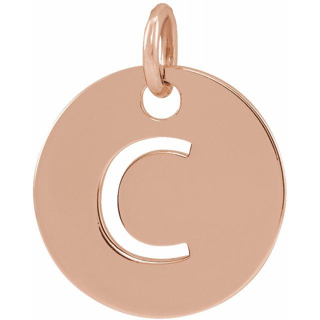 Initial Disc Name Necklace 16"-18"