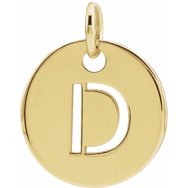 Initial Disc Name Necklace 16"-18"