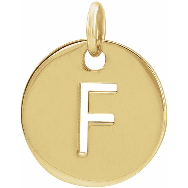 Initial Disc Name Necklace 16"-18"