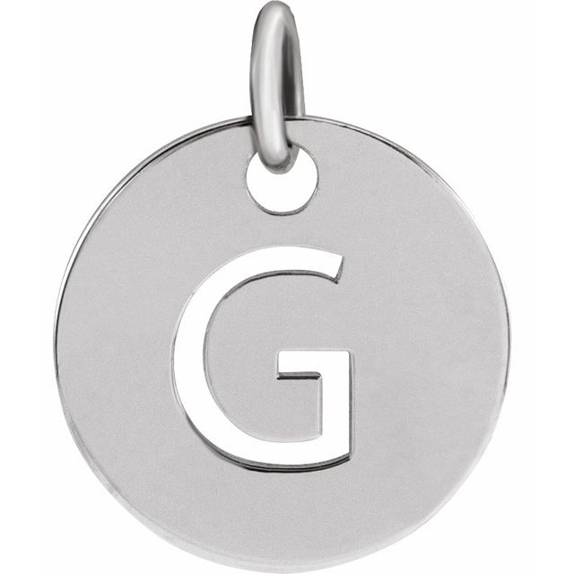 Initial Disc Name Necklace 16"-18"