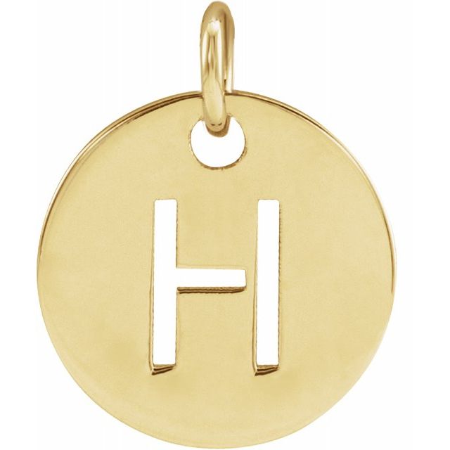 Initial Disc Name Necklace 16"-18"