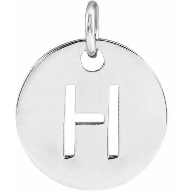 Initial Disc Name Necklace 16"-18"