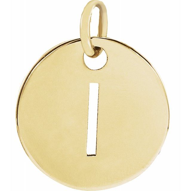 Initial Disc Name Necklace 16"-18"
