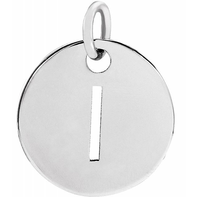 Initial Disc Name Necklace 16"-18"
