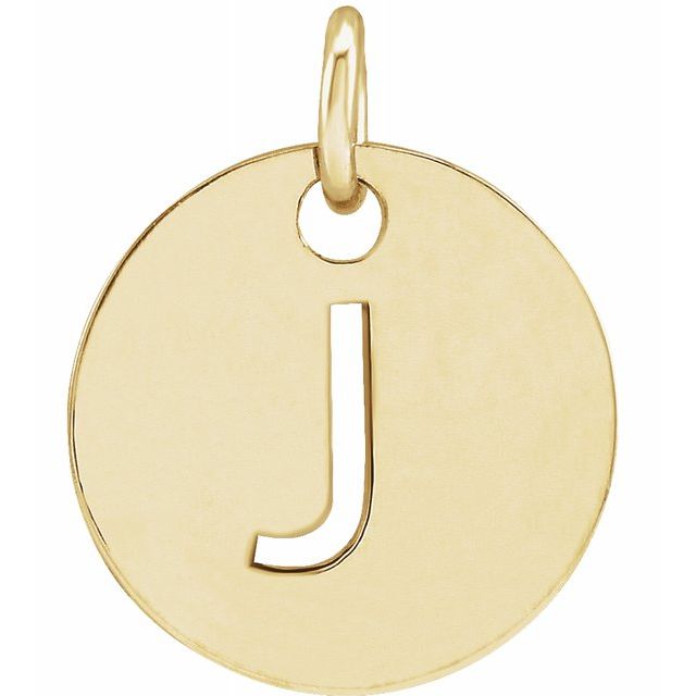 Initial Disc Name Necklace 16"-18"