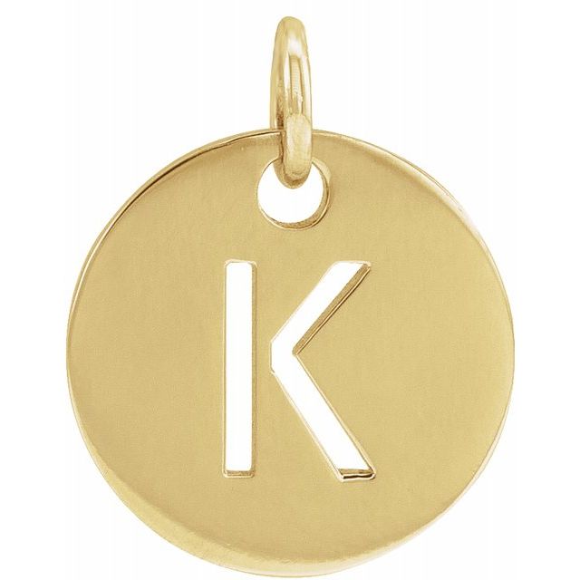 Initial Disc Name Necklace 16"-18"